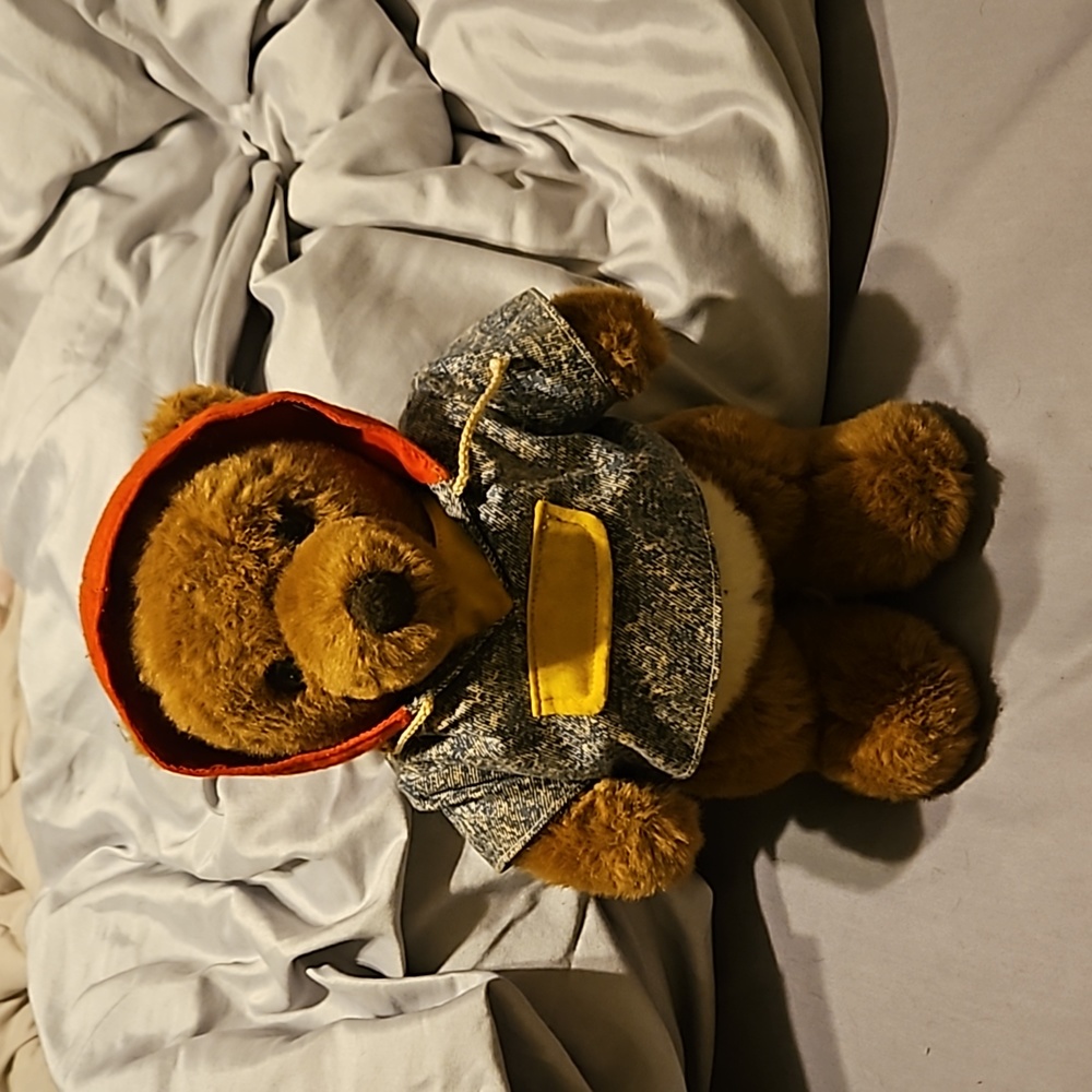 Vintage GUND Teddy Bear with Hoodie 1991